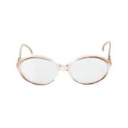 Yves Saint Laurent Vintage Pre-owned Acetat solglasgon Beige, Dam