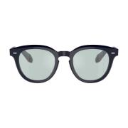 Oliver Peoples Fyrkantig Ram Solglasögon Blå Matt Blue, Unisex