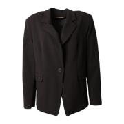 Amélie & Amélie Elegant Myosotis Svart Blazer Black, Dam