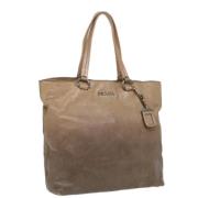 Prada Vintage Pre-owned Laeder totevskor Beige, Dam