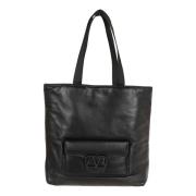 Valentino Garavani Noir Shoppingväska med Vlogo Patch Black, Herr