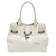 Dior Vintage Pre-owned Laeder totevskor White, Dam