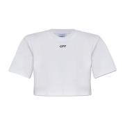 Off White Randig t-shirt White, Dam