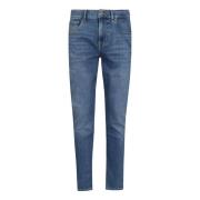 7 For All Mankind Ljusblå Slimmy Tapered Jeans Blue, Herr