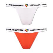 Dsquared2 Tvåpack logo briefs Multicolor, Dam