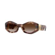 Versace Brun Gradient Ram Solglasögon Brown, Unisex