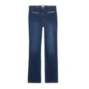 Oltre Regular Jeans med Kristallkedjor Blue, Dam