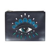 Kenzo Stiliga A4 Eye Clutch Väskor Black, Dam