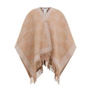 Max Mara Kamel Cape med Brosch Brown, Dam