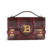 Balmain B-Buzz 24 Karung läderväska Red, Dam