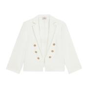 Oltre Kort Blazer Jacka White, Dam