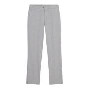 Oltre Stretch Melange Flanell Skinny Byxor Gray, Dam