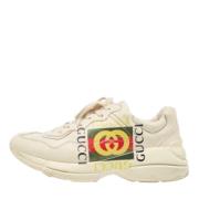 Gucci Vintage Pre-owned Laeder sneakers White, Herr