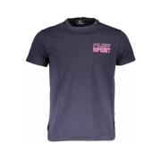 Plein Sport Blå Bomull Print T-Shirt Blue, Herr