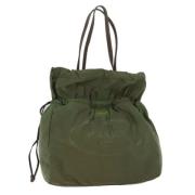 Prada Vintage Pre-owned Nylon totevskor Green, Dam