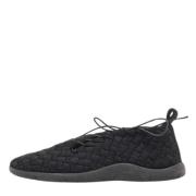 Bottega Veneta Vintage Pre-owned Tyg sneakers Black, Herr