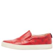 Gucci Vintage Pre-owned Laeder sneakers Red, Herr