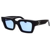 Off White Svarta solglasögon Oeri126 Virgil modell Black, Unisex