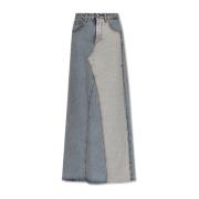 MM6 Maison Margiela Lång denimkjol Blue, Dam