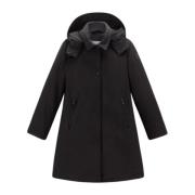 Woolrich Lång Huva Parka Firth Black, Dam