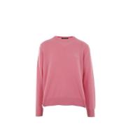 Acne Studios Rosa Ulltröja med Face Logo Pink, Herr