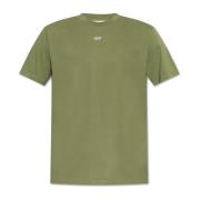 Off White T-shirt med logotyp Green, Herr