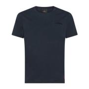 Peuterey T-shirt med broderad logotyp Blue, Herr