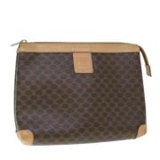 Celine Vintage Pre-owned Laeder kuvertvskor Brown, Dam