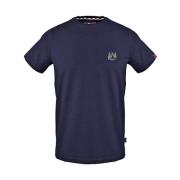 Aquascutum Bomull T-shirt med Union Jack flagga Blue, Herr