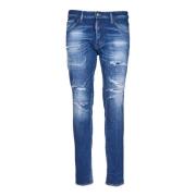 Dsquared2 Slim-fit Pin-afore Jeans för Män Blue, Herr