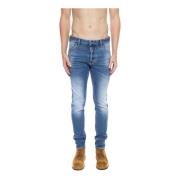 Dsquared2 Blå Distressed Skinny Jeans Blue, Herr