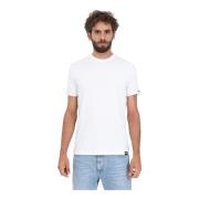 Dsquared2 Vit Bomull och Elastan Herr T-Shirt White, Herr