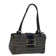 Fendi Vintage Pre-owned Canvas fendi-vskor Blue, Dam