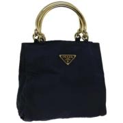 Prada Vintage Pre-owned Nylon prada-vskor Blue, Dam