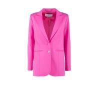 Nenette Fuchsia Milano Jacka med Djupa Revers Pink, Dam