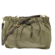 Prada Vintage Pre-owned Nylon prada-vskor Beige, Dam