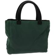 Prada Vintage Pre-owned Nylon prada-vskor Green, Dam