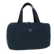 Prada Vintage Pre-owned Nylon prada-vskor Blue, Dam