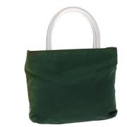 Prada Vintage Pre-owned Nylon prada-vskor Green, Dam