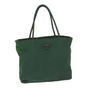 Prada Vintage Pre-owned Nylon prada-vskor Green, Dam