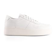 National Standard Handgjorda Vita Monokroma Sneakers White, Herr