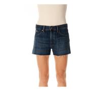 G-star Denim Shorts Regular Fit Moustache Effekt Blue, Dam