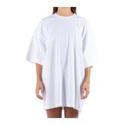 Vetements Broderad Logotyp T-shirt Vit Bomull White, Dam