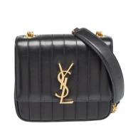 Yves Saint Laurent Vintage Pre-owned Laeder axelremsvskor Black, Dam