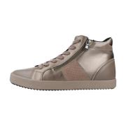 Geox Blommiga Sneakers för Kvinnor Brown, Dam