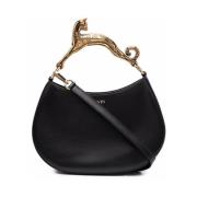 Lanvin Svart Toteväska med Prytt Handtag Black, Dam