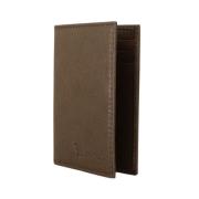 Billionaire Brun läder Bifold plånbok Brown, Herr