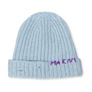 Marni Förstörd Look Beanie Blue, Dam