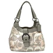 Coach Pre-owned Pre-owned Canvas axelremsvskor Gray, Dam