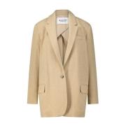 Isabel Marant Klassisk Blazer Kappa Brown, Dam